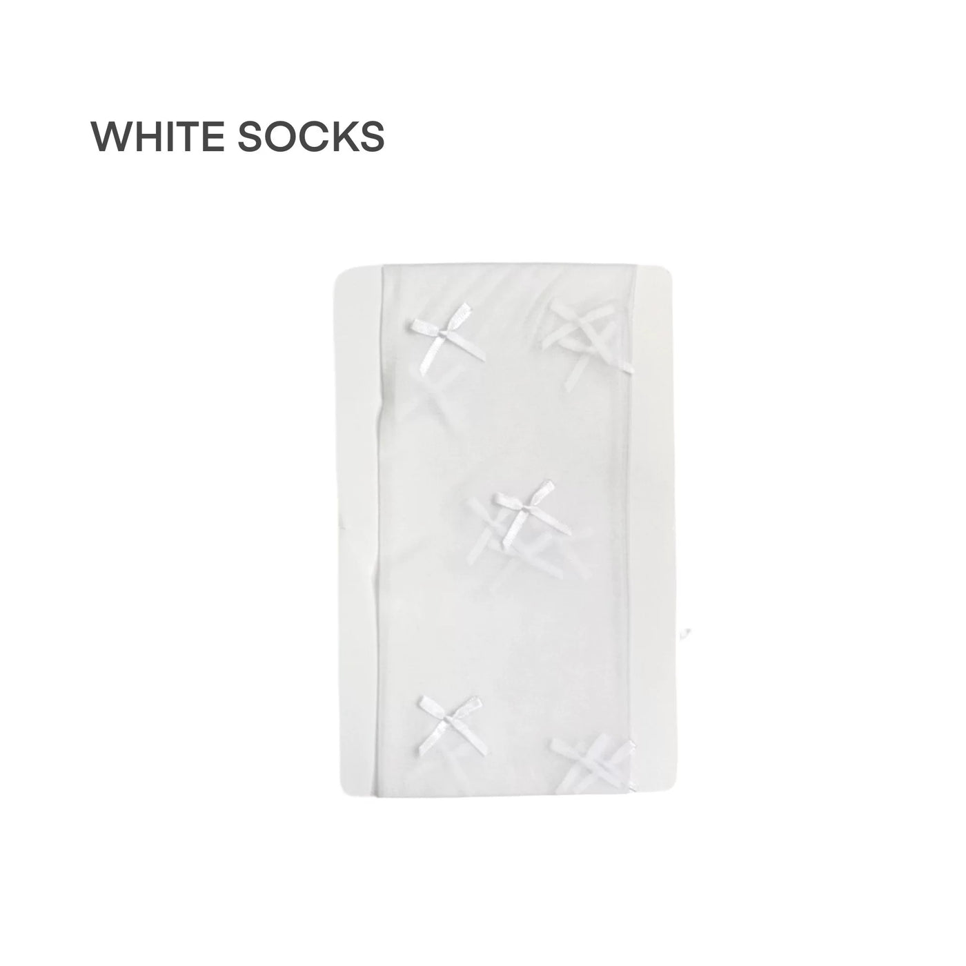 White Socks - Ballet Bow - Blue, White and Pastel Bow Tights with Lace Frills