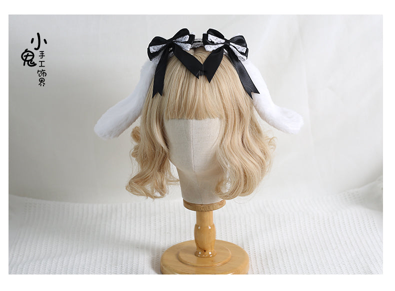 Xiaogui - Sweet Lolita Rabbit Ear KC Headband - Headwear