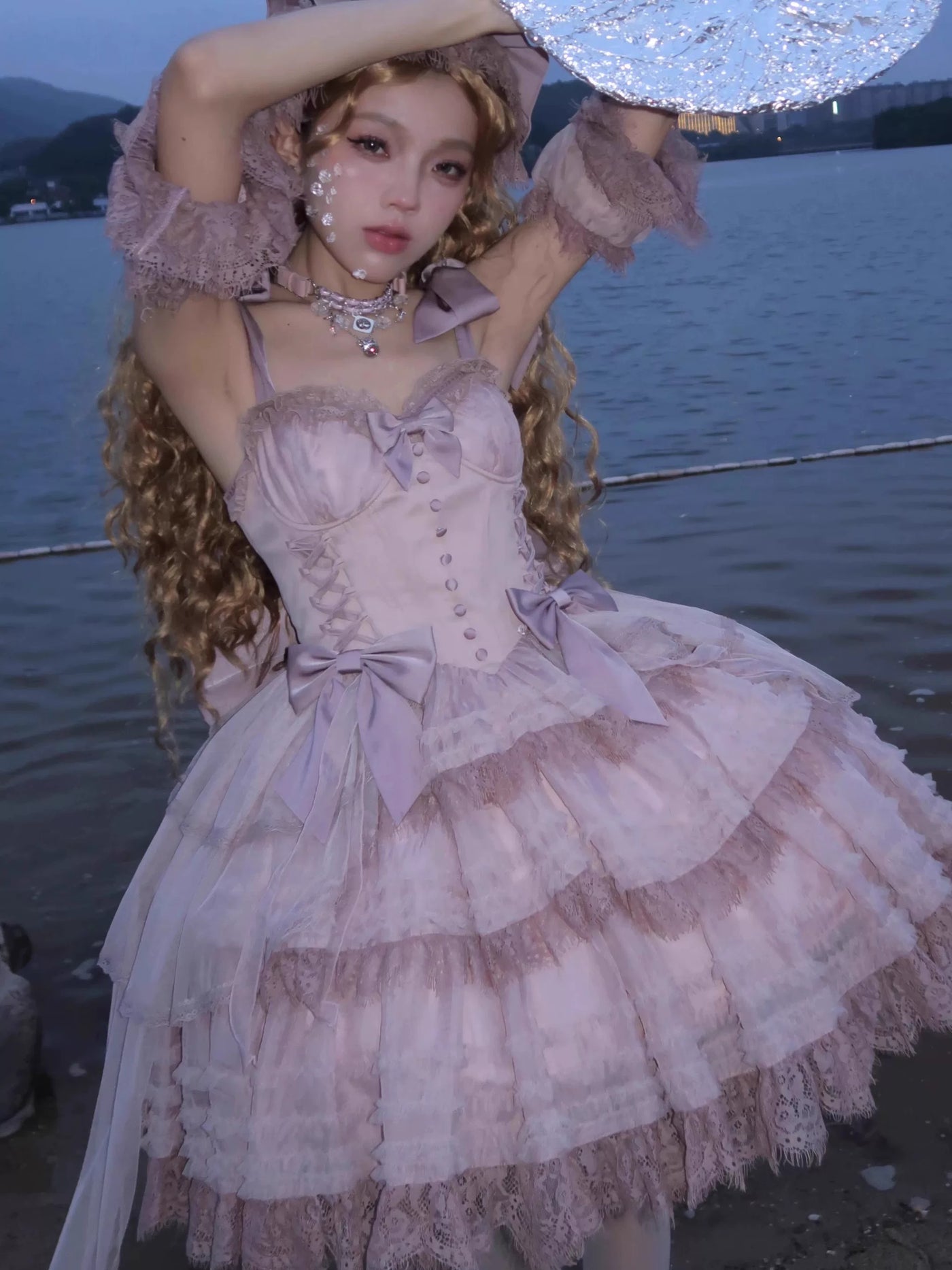 WF - Dream of Odette - Lace-Boned Ballet Skirt with Lace Detailing