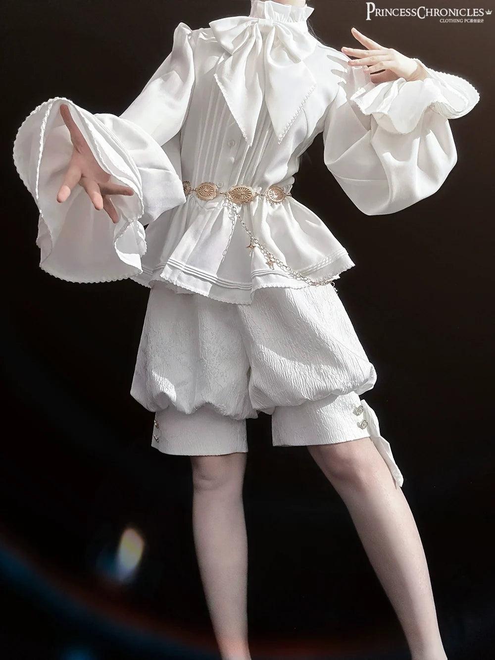 Princess Chronicles - Rabbit Hunting White Moonlight - Retro Ouji Lolita White Vest
