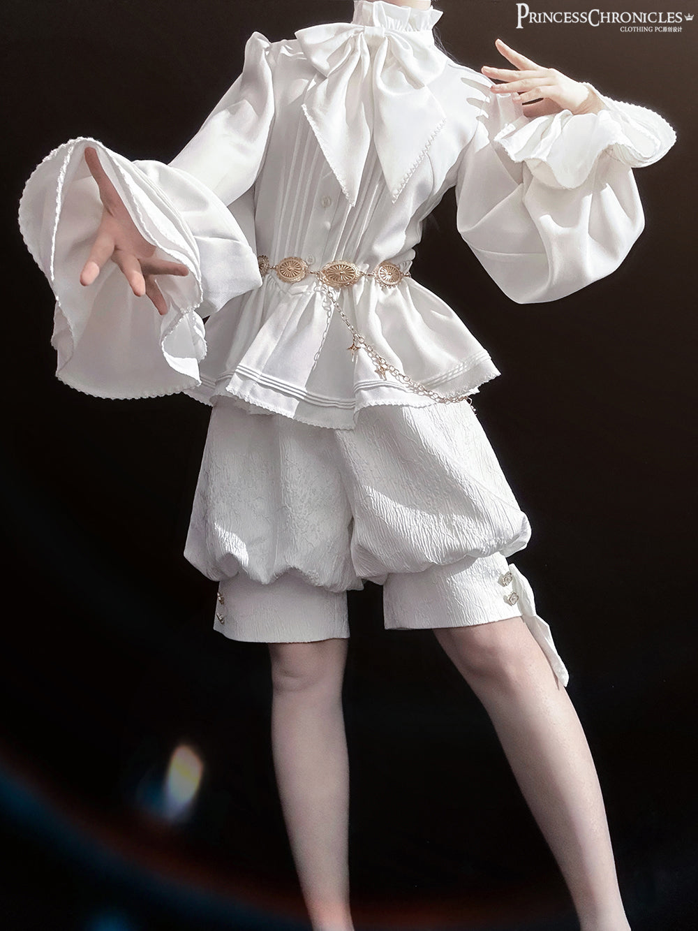 Princess Chronicles - Rabbit Hunting White Moonlight - Retro Gothic Lolita Metal Waist Chain