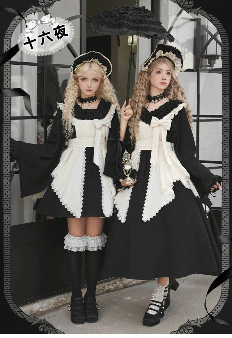 With PUJI - Izayoi - Wa Lolita Outfit Set, Detachable Styling detail view 6