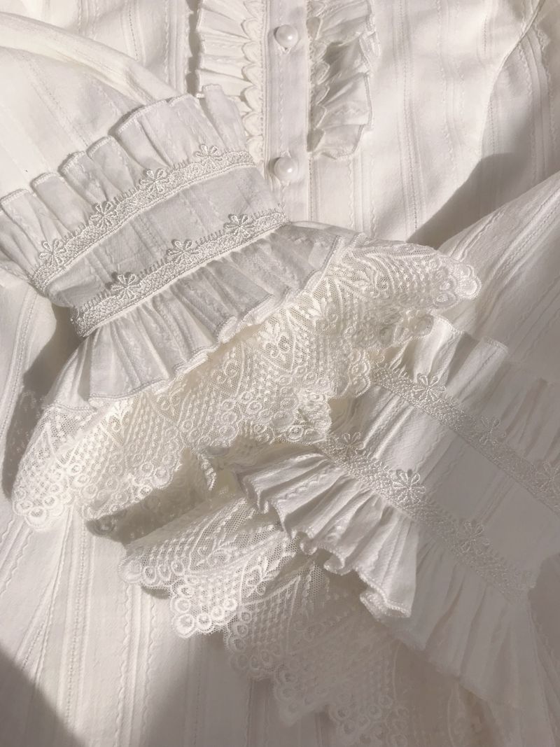 Yilia - Sweet Lolita Long Sleeve Blouse - Innerwear