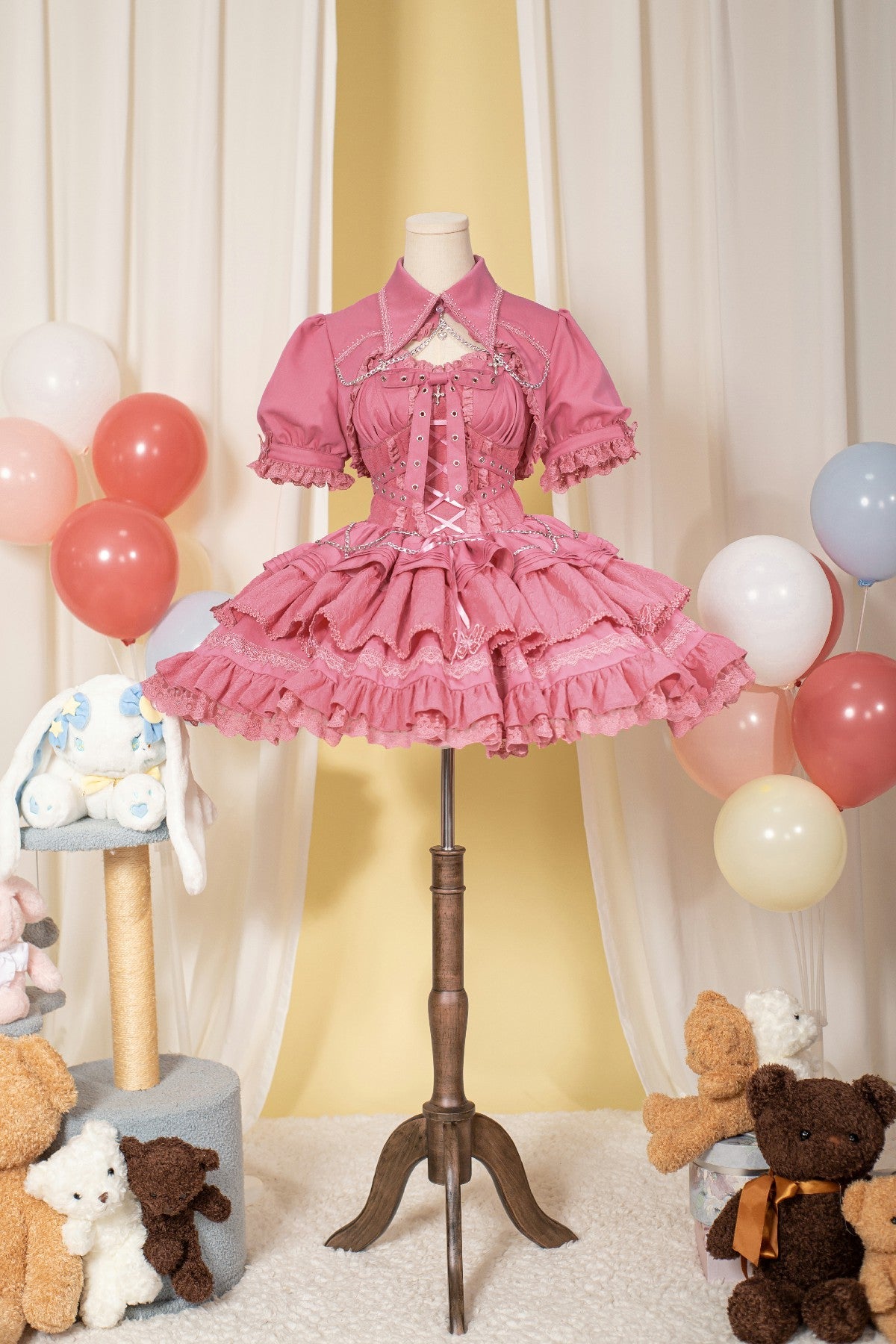 Contract Cross - Gothic and Elegant Lolita JSK S pink (JSK only)