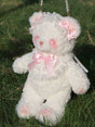Pink bear bag + crossbody + backpack / Medium size