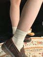 Custard yellow short socks, 2 pairs, 15CM / One Size