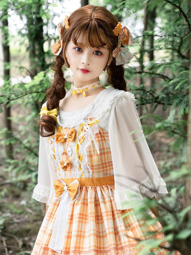 Lolita - Mango Macchiato - Ginger Yellow Sweet Lolita JSK
