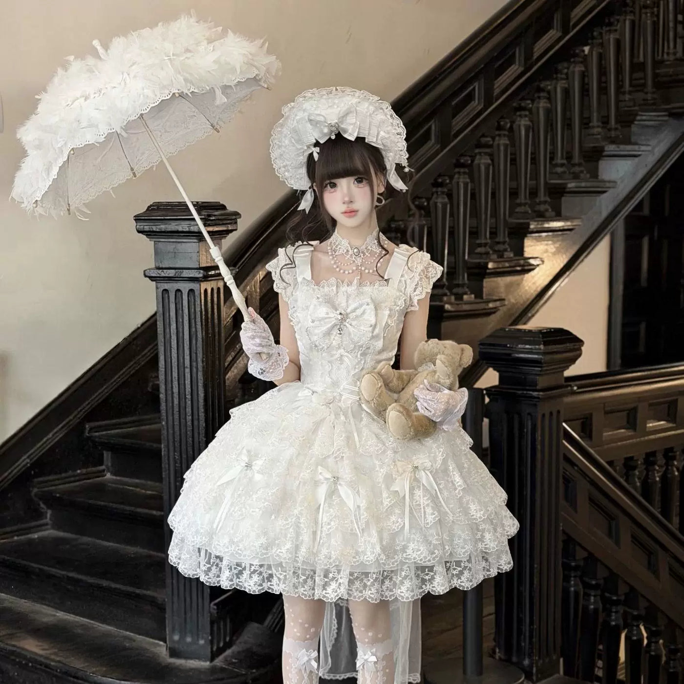 Confession Sweetheart - Light Feather Slumber - Tiered ruffle Sweet