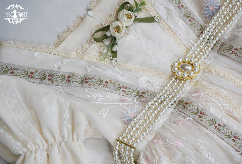 Miss Point - The Sally Gardens - Multicolors Ribbon Lolita Sash