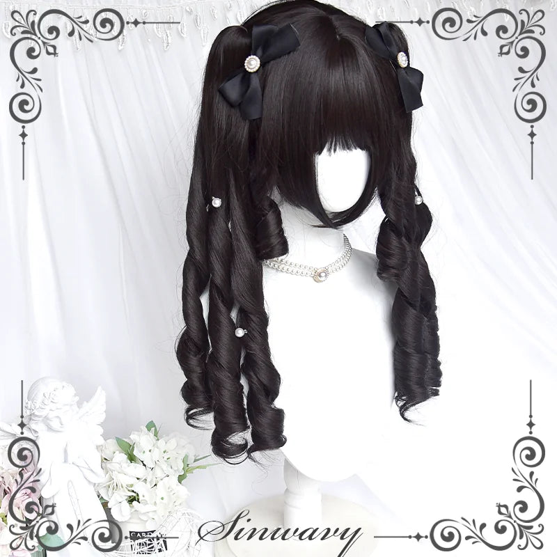 Sinwavy Fairytale Town Roman curl twin ponytail wig - view 4