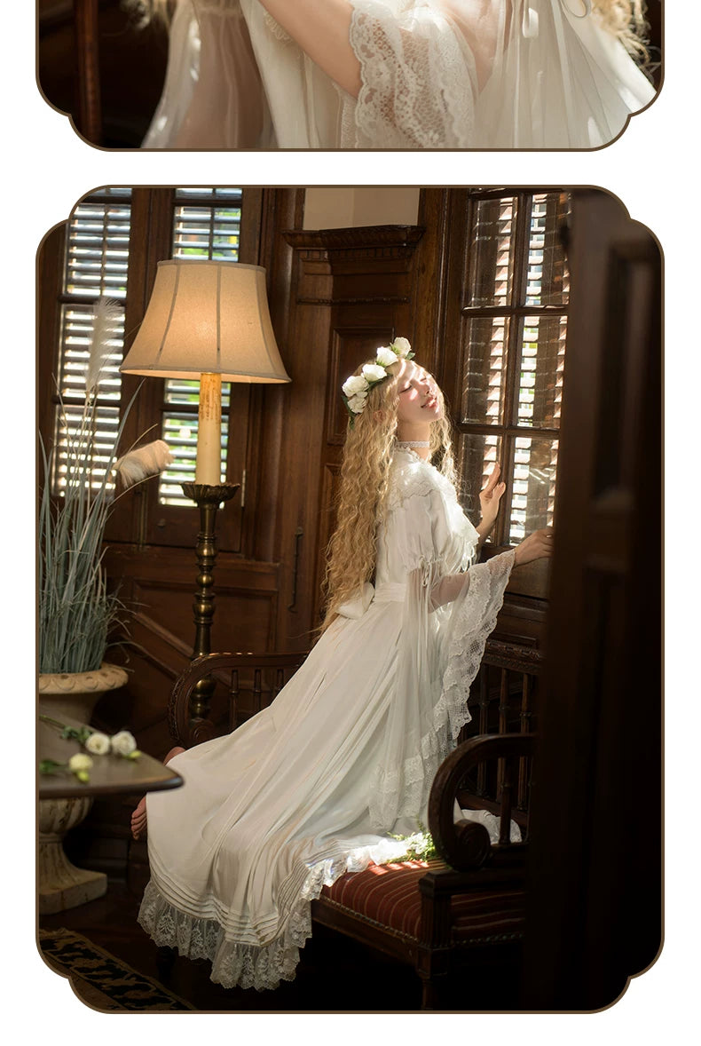 Inmorelli - Jasmine Manor - Edward OP dress with flared lace cuffs