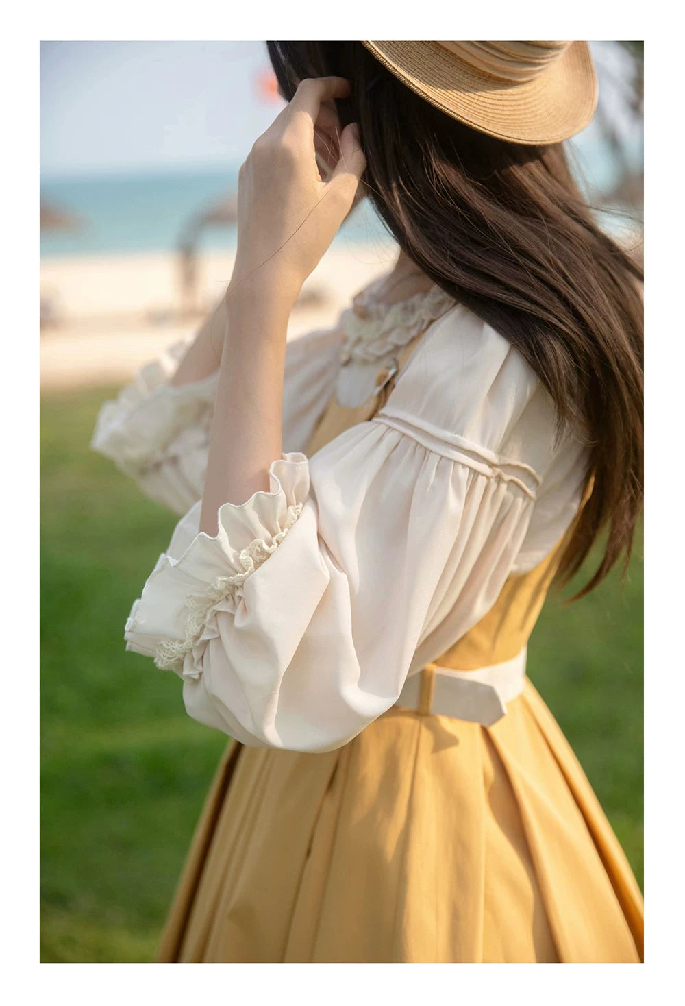 Birds in Flight - Embroidered Summer JSK Dress Set - detail view 3