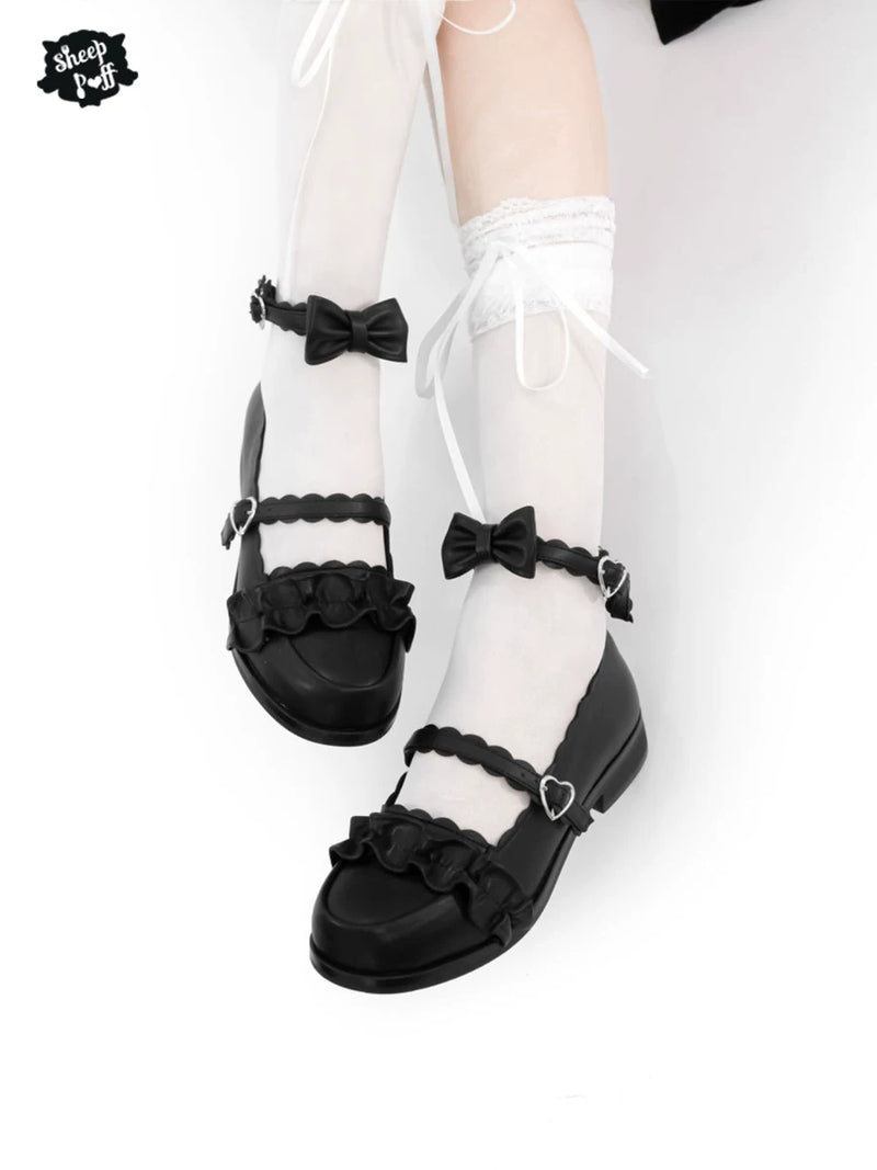 sheeppuff Melulu Bow Strap Shoes