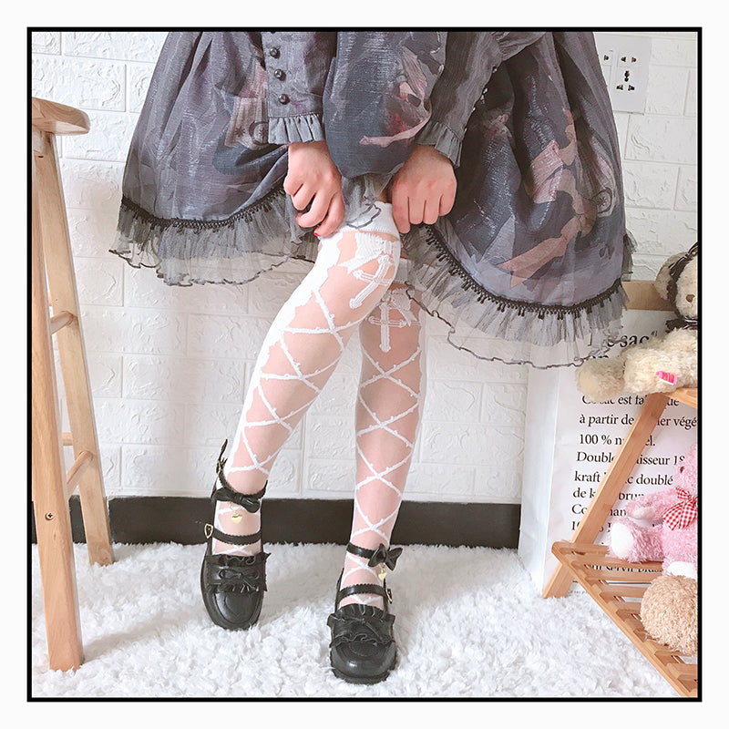 Roji Roji - Thorn Kiss - Lolita Thigh Stockings Lolita Pantyhose