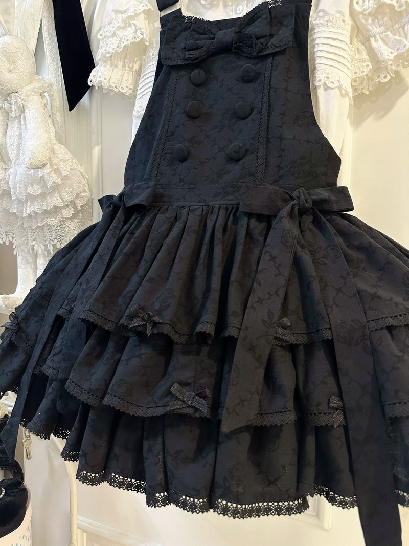 White Tea Story - Mianmian Ice - Three-tier 100% cotton lolita jumper
