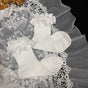 White lace white socks / One Size