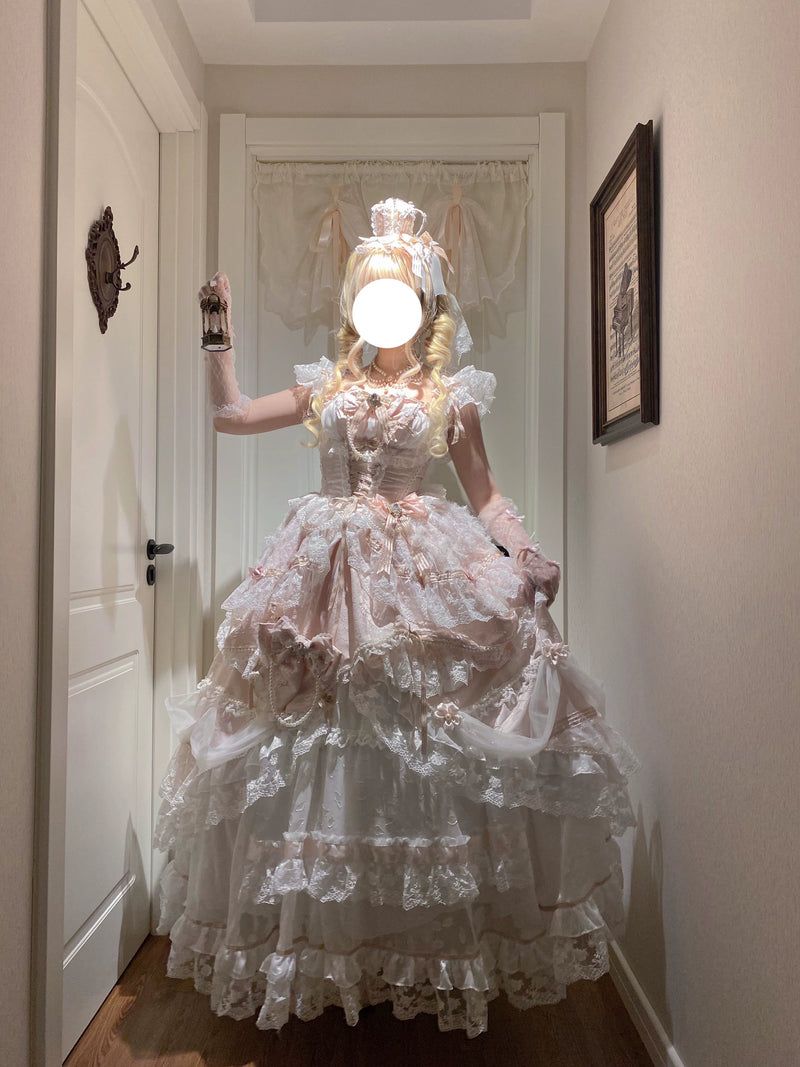 Qianmu Original - Anna's Ball - Balletcore Lolita Jumper Skirt