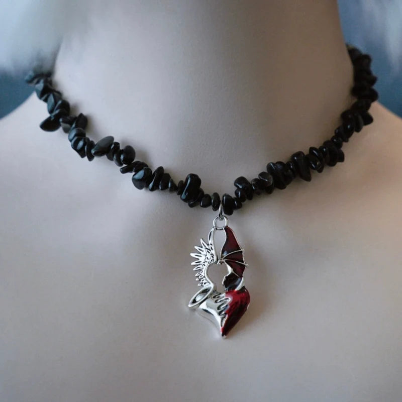 Strange Sugar - Handmade Gothic Lolita Choker - Multiple Pendant Neckwear