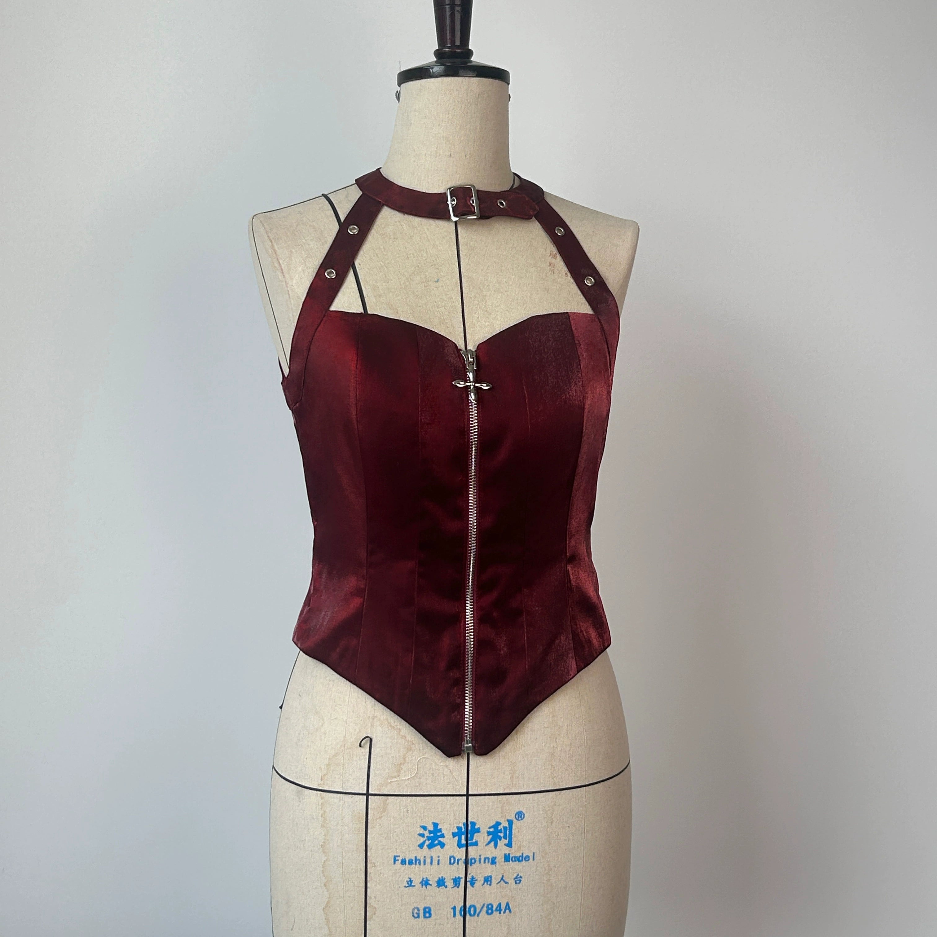 Spot Shipping within three days Page Sleeveless Ribs Acorn Lolita Original Design Gothic Ribs