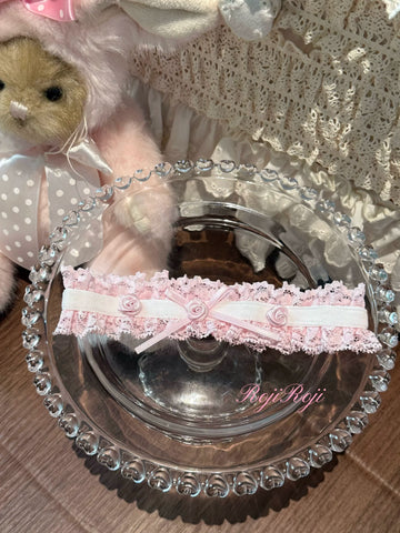 roji roji - Sweet Lace Rose - Socks with lace ruffles