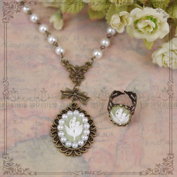 Rose of Sharon - Retro Lolita Necklace 4 Colors - Neckwear