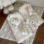 White bunny sock cover / One Size