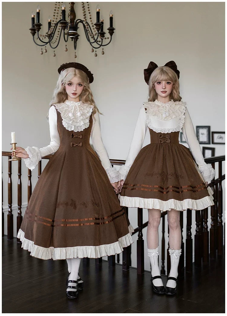 With PUJI - Oak Melody - Classic Lolita JSK, Bust Supporting Dress