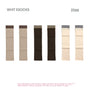 Khaki + coffee + milk white, 3-pair set / One Size
