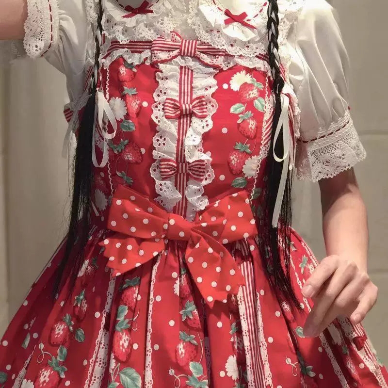 Sweetheart Dream Machine - Vintage Doll - Short-Sleeve Blouse with Lace Doll Collar