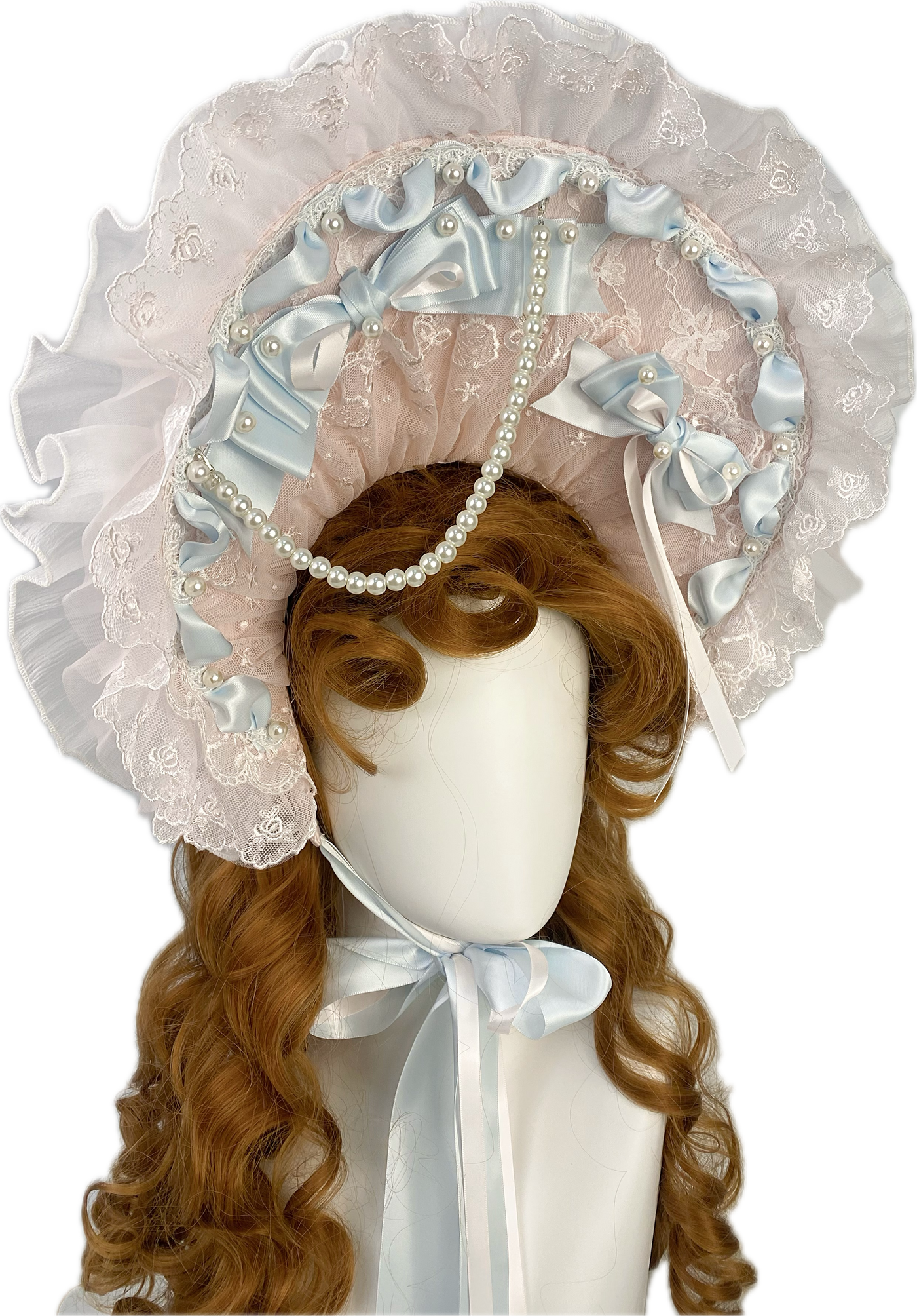 rosedecheese - Misty Reverie - JSK Dress with Layered Lace and Blue Bows