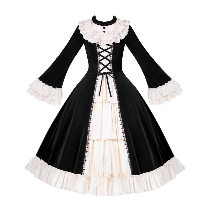 With PUJI - The Nutcracker - Winter Classic Lolita OP Dress, Front Opening detail view 9