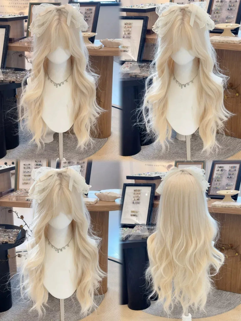 Kunkun Fish platinum blonde wavy wig - view 3