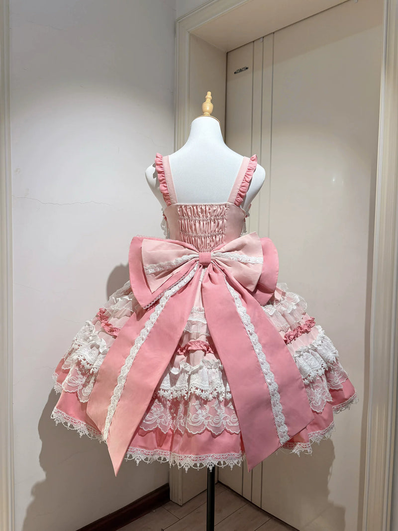 Qianmu Original - Maiden's Whispers - Tiered Sweet Lolita JSK