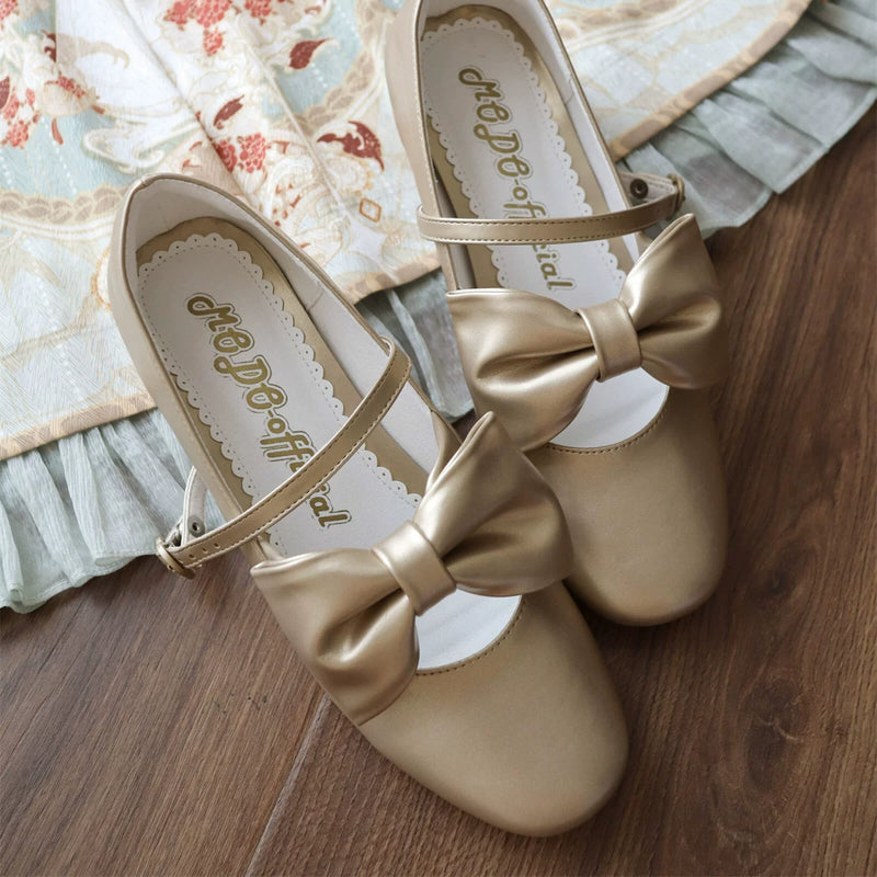 MODO Afternoon Tea Large-Bow Lolita Mary Janes – design details – view 3