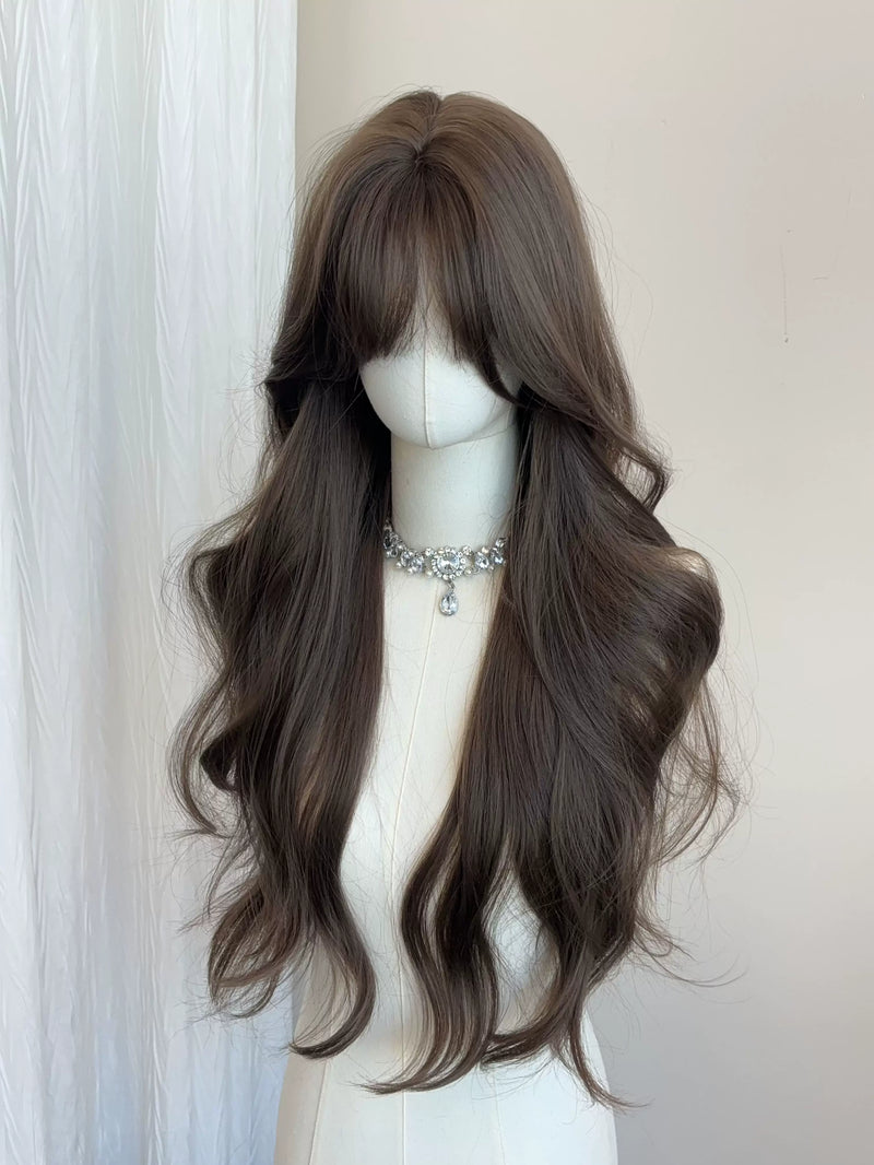 Kunkun Fish hazelnut grey-brown long wavy wig - view 4