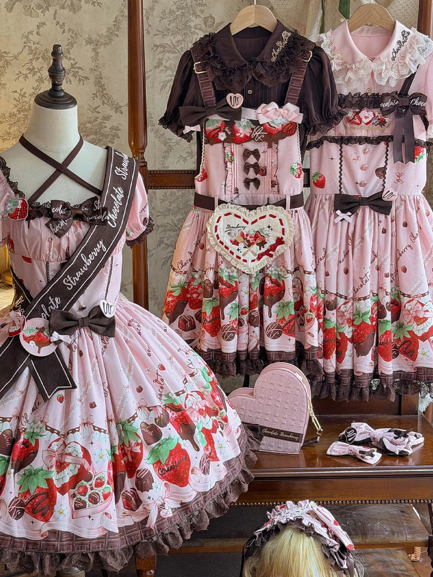 Strawberry Chocolate Lover - Sweet OP / JSK Dress Set