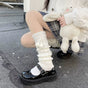 Milk-white braided pom-pom (thickened version) 40cm / One Size