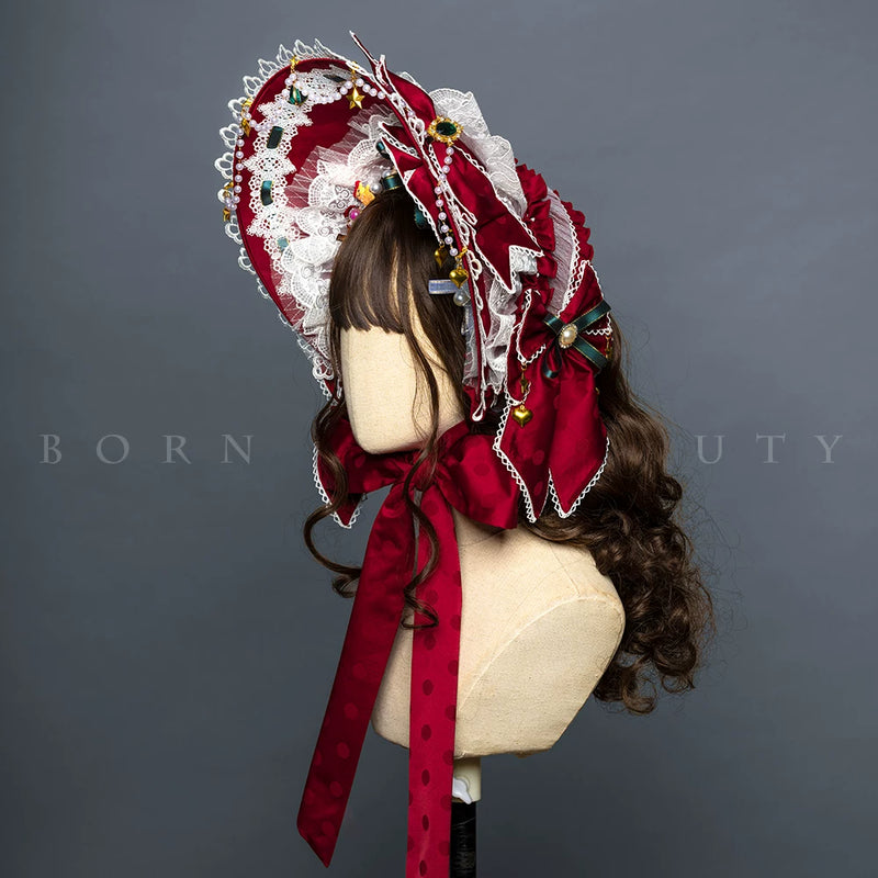 Youpairui Leicester Veiled Lolita Bonnet Headband