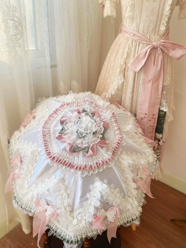 Independent Brand - Pastel Lace Princess Lolita Parasol - main product image