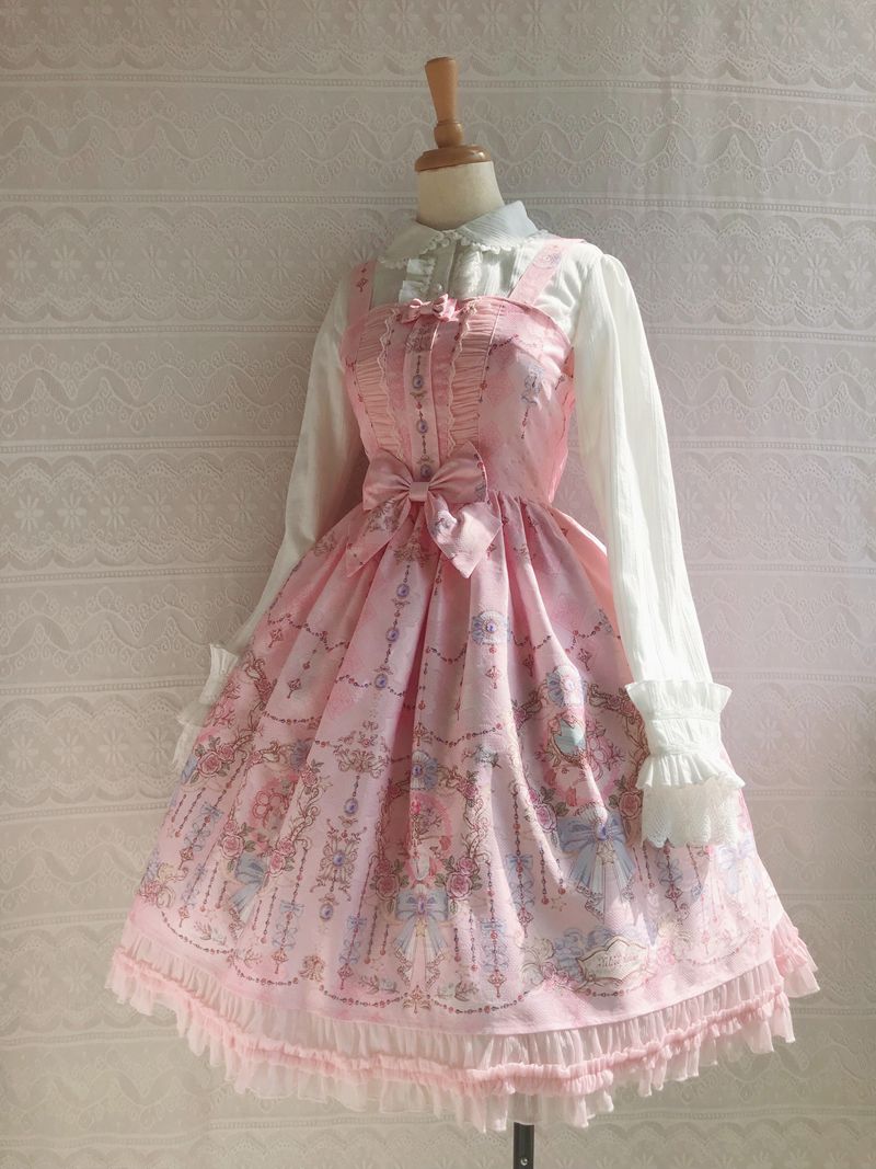 Yilia - Sweet Printing Winter Lolita JSK - Dress JSK Dress