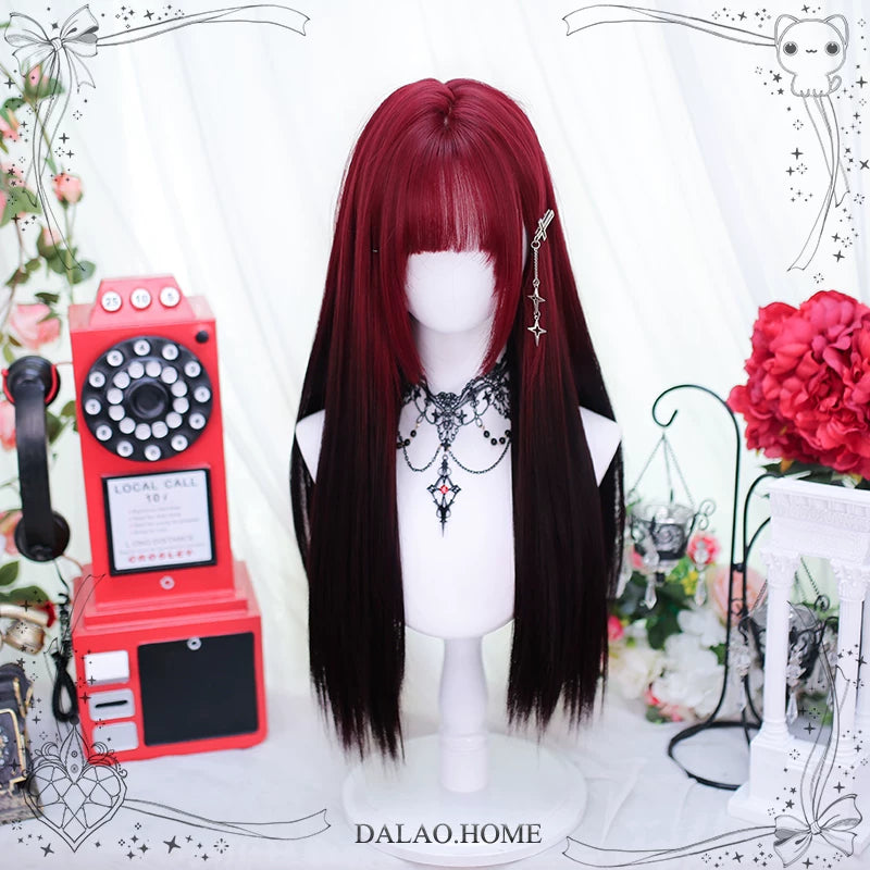 Dalao Home Sundial dark red black long wig - view 4