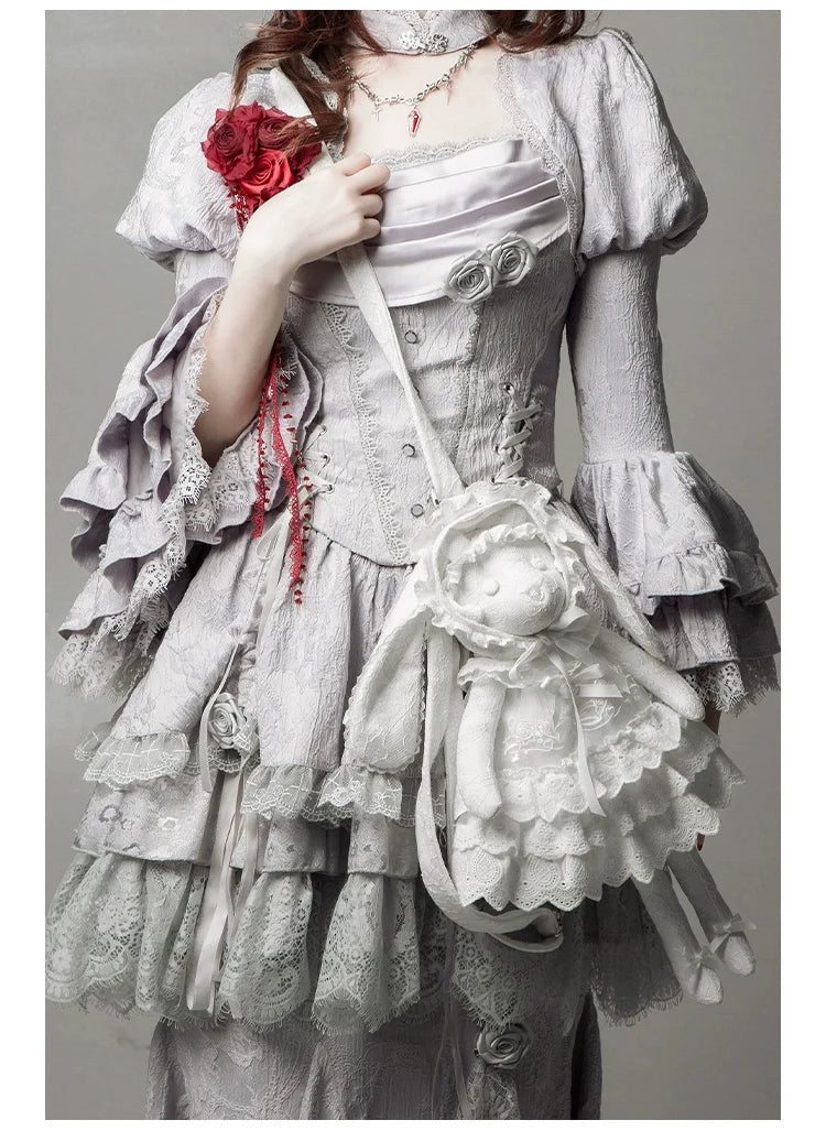 With PUJI - Puppet Box - Kawaii Lolita Bag Lamb Kitten Detachable Bag Dress Hat