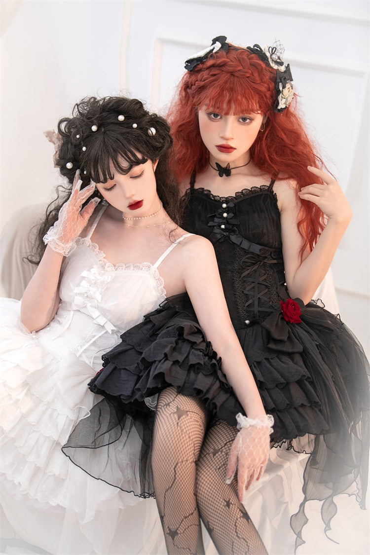 Letters from Unknown Star - Little Rose - Summer Casual Lolita Fashion Dress Sexy JSK