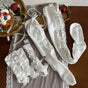 one of each in the white layering set / One Size