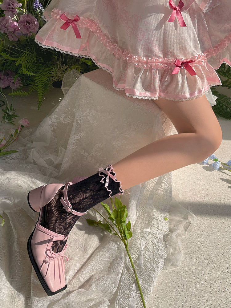 WAGUIR - Kawaii Lolita Thin Lace Socks - Socks