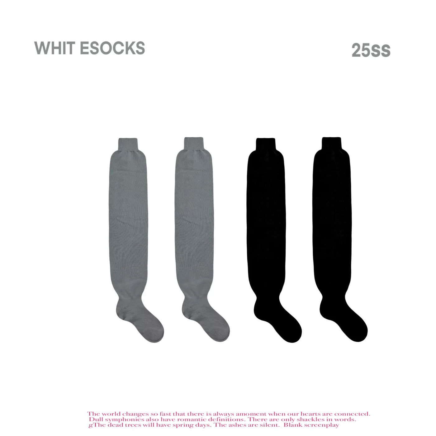 White Socks - Ribbed Slouch - Ribbed knit leg warmers with a slouch silhouette