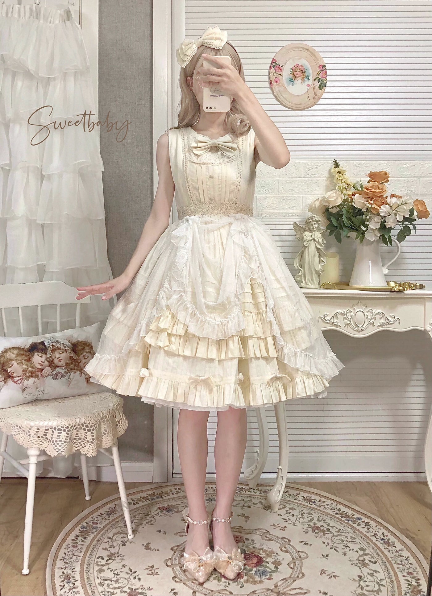 Strawberry Witch - Elegant Lolita Jumper Dress Solid - Color JSK JSK Dress