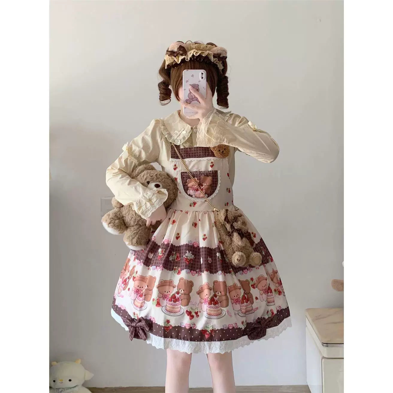 Sweetheart Dream Machine - Hime Sleeve Layering - Blouse with a Peter Pan Collar