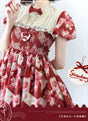 Burgundy Long OP (lace collar) / S
