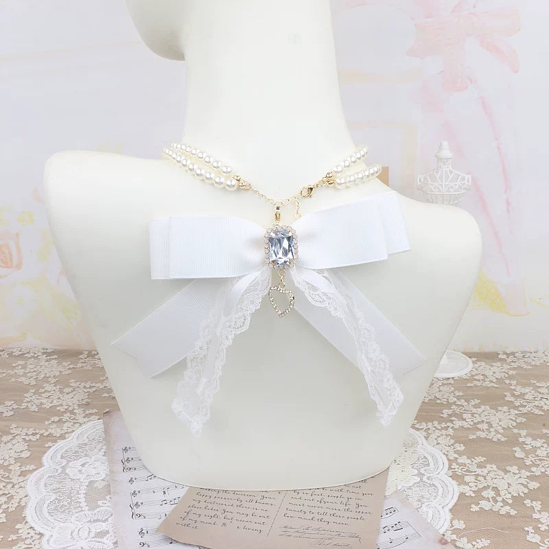 Independent Brand - Pearl Bead Collection - Necklace, Bracelet or Large Bow Accessory with Pearl Variants